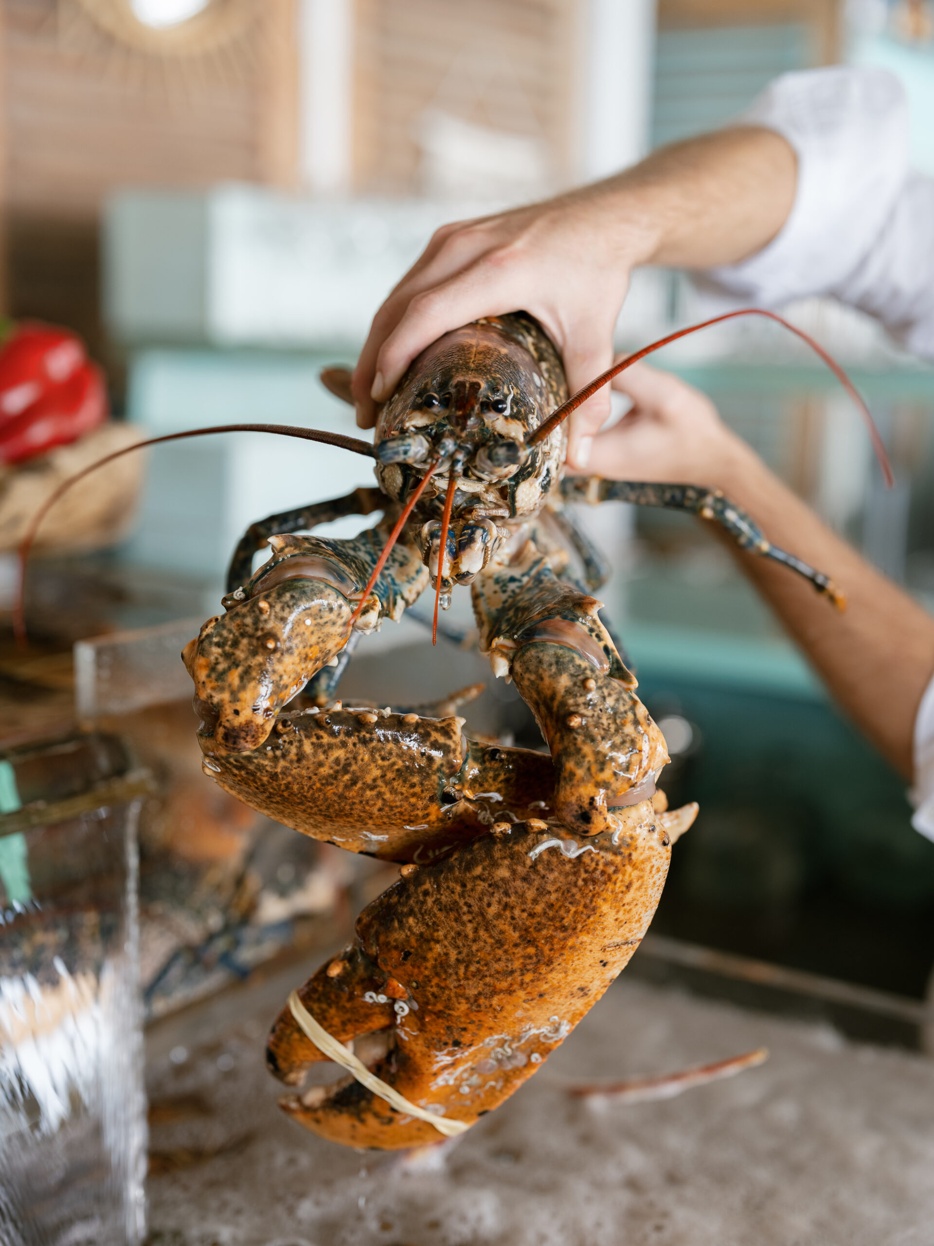 Wedding table decoration at Ajuna Beach on the French Riviera