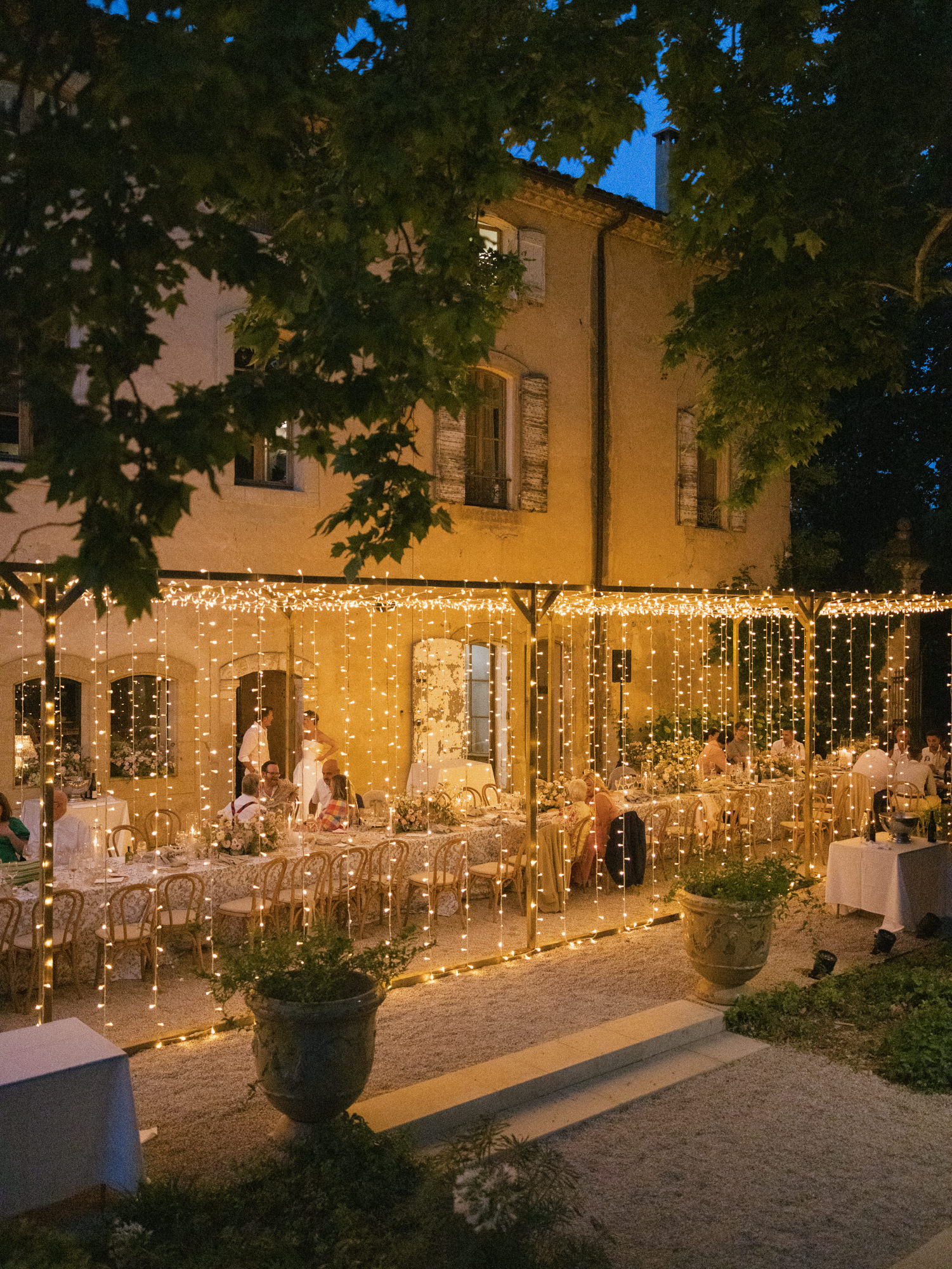Wedding reception at Le Galinier Lourmarin in Provence