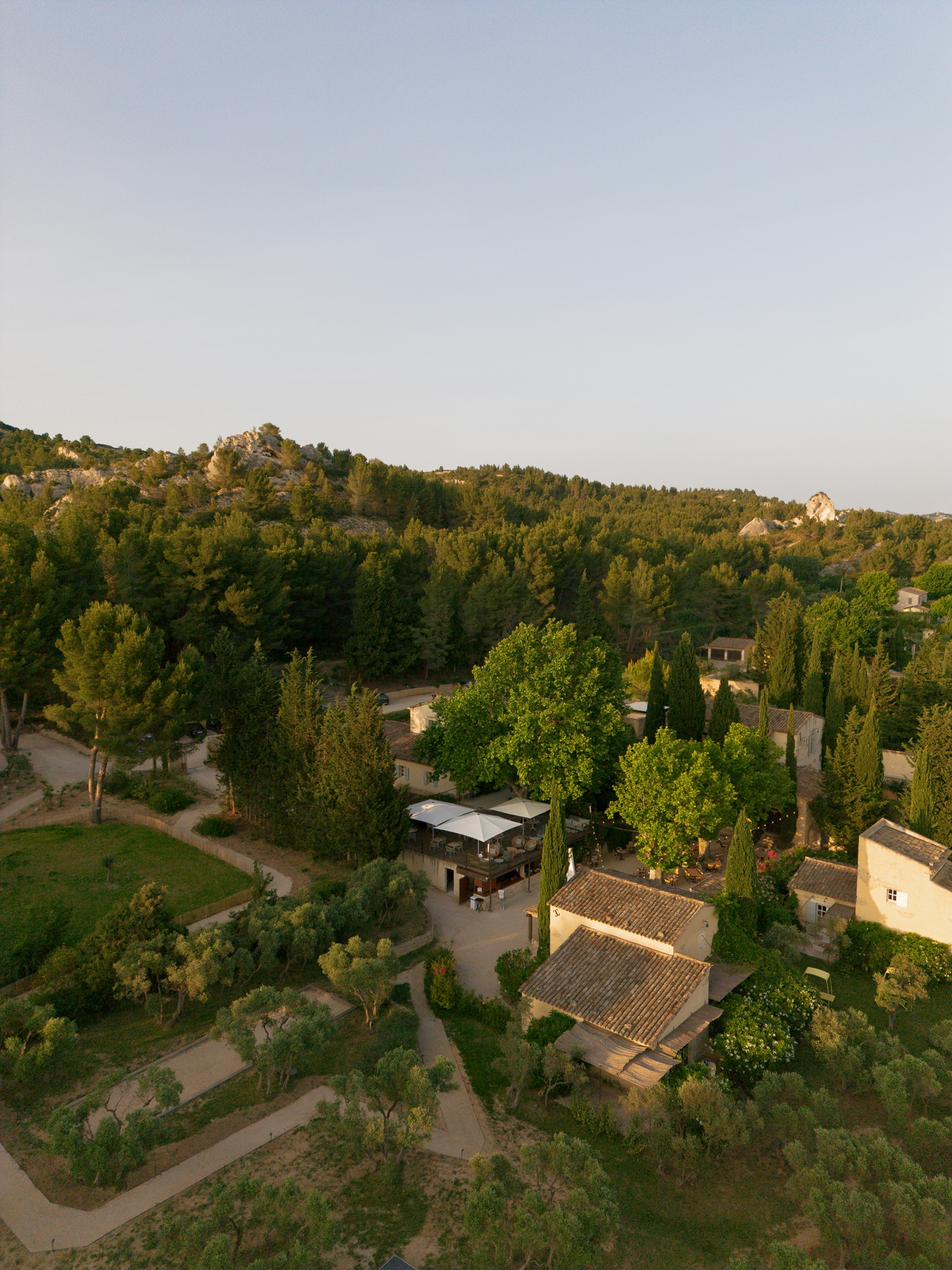 Wedding reception at Hameau des Baux in Provence